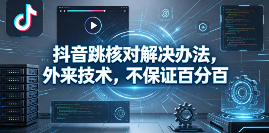 抖音跳核对解决办法，外来技术，不保证百分百-钱途社