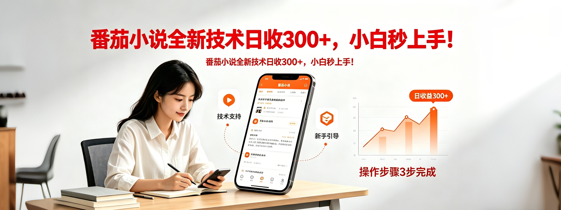 番茄小说全新技术全新玩法！无脑日收300+-钱途社