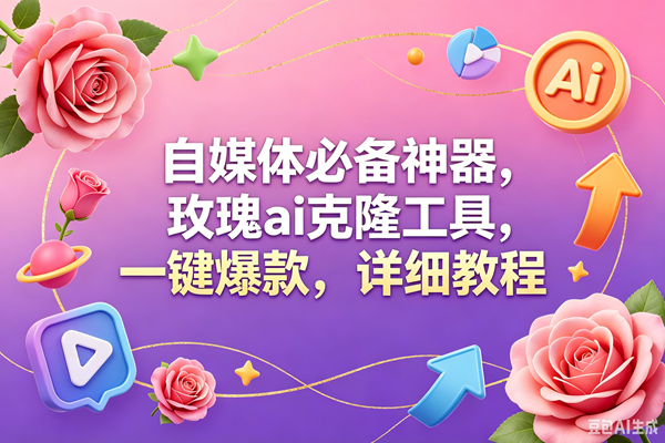（18852期）玫瑰克隆工具，一键爆款ai，自媒体必备神器，50多个功能，详细教程-钱途社