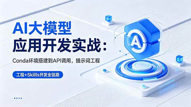 （18518期）AI 大模型应用开发实战：Conda环境搭建到API调用，提示词工程+Skills开发全链路-钱途社