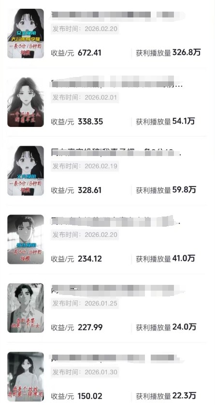 抖音某博主的AI情感故事第一人称解说视频教学，条条爆款，撸创作伙伴计划收益-钱途社