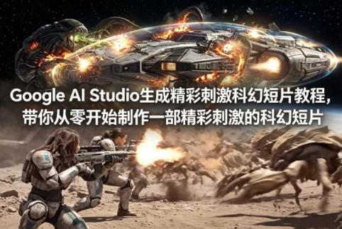 Google AI Studio生成精彩刺激科幻短片教程，带你从零开始制作一部精彩刺激的科幻短片【双语字幕】-钱途社