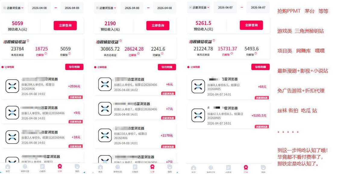 迅雷浏览器项目2.0_拆个大佬周1W的打法-钱途社