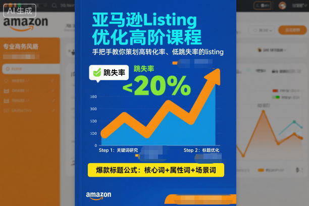 亚马逊Listing优化高阶课程，手把手教你策划高转化率、低跳失率的listing-钱途社