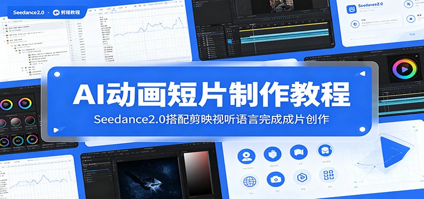 AI动画短片制作教程：Seedance2.0搭配剪映视听语言完成成片创作-钱途社