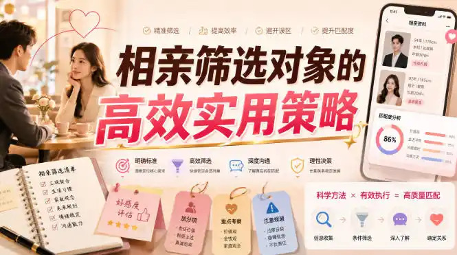 付费文章：相亲筛选对象的高效实用策略-钱途社