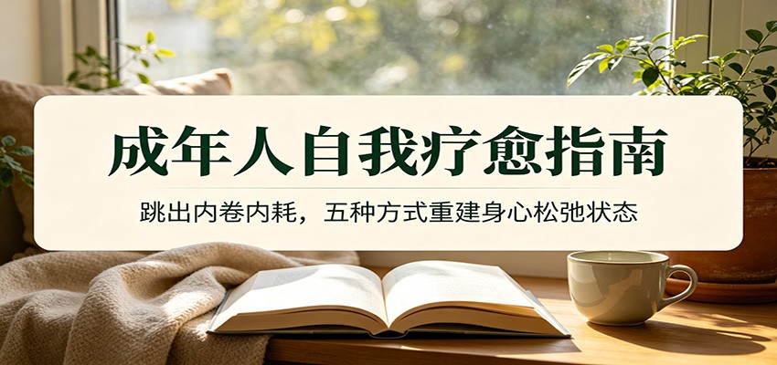 成年人自我疗愈指南：跳出内卷内耗，五种方式重建身心松弛状态-钱途社