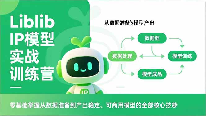 Liblib IP模型实战训练营，零基础掌握从数据准备到产出稳定、可商用模型的全部核心技能-钱途社