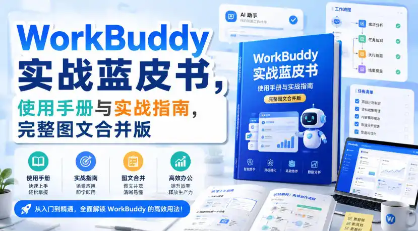 WorkBuddy实战蓝皮书，使用手册与实战指南，完整图文合并版-钱途社