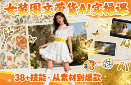 女装图文带货的AI实操课-钱途社