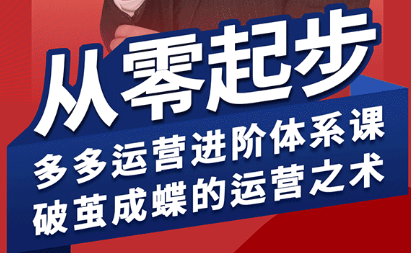 海神·拼多多运营进阶系统课(更新2026)-钱途社