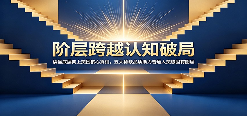 阶层跨越认知破局：读懂底层向上突围核心真相，五大稀缺品质助力普通人突破固有圈层-钱途社