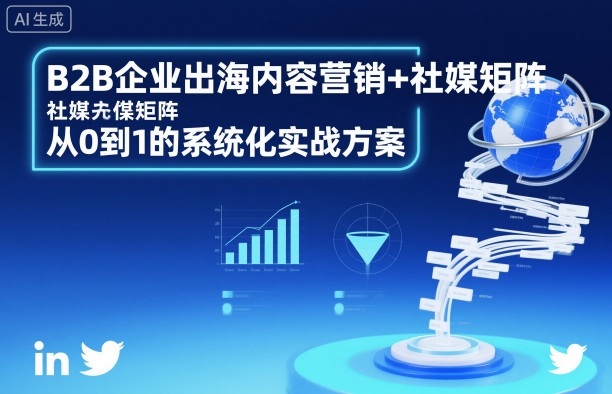 B2B企业出海内容营销+社媒矩阵,从0到1的系统化实战方案-钱途社