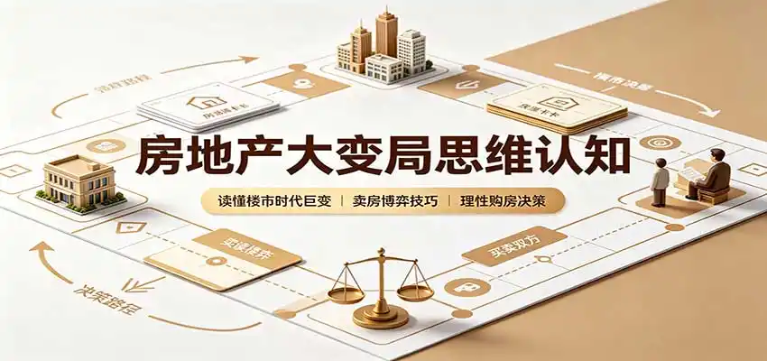 房地产大变局思维认知：读懂楼市时代巨变，卖房博弈技巧，理性购房决策-钱途社