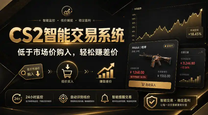 CS2智能交易系统，轻松賺差价|自动运行，无需自己挂G|数据支持任何形式验证【揭秘】-钱途社