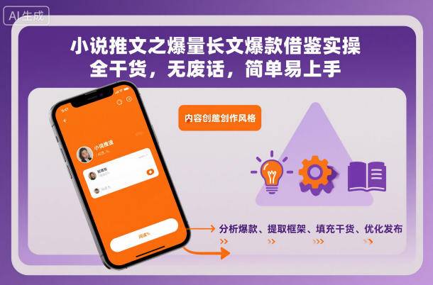 小说推文之爆量长文爆款借鉴实操，全干货，无废话，简单易上手-钱途社