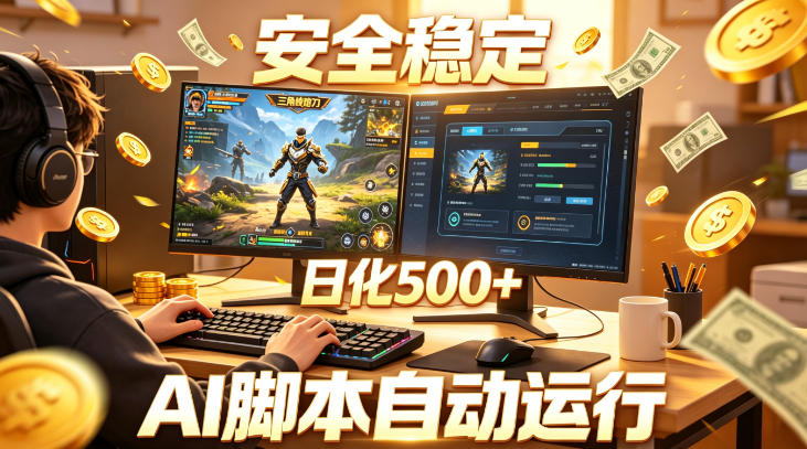 三角洲全自动挂G项目，AI脚本躺賺，日化500+，无需手动操作【揭秘】-钱途社