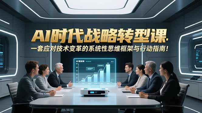 AI时代战略转型课：一套应对技术变革的系统性思维框架与行动指南！-钱途社