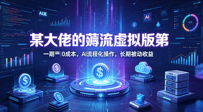 某大佬的薅流虚拟版第一期丨0成本，AI流程化操作，长期被动收益-钱途社