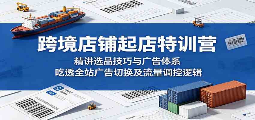 跨境店铺起店特训营：精讲选品技巧与广告体系，吃透全站广告切换及流量调控逻辑-钱途社