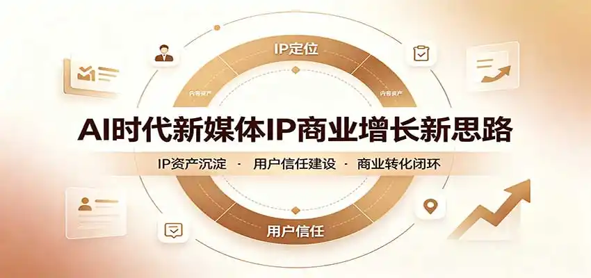 AI时代新媒体IP商业增长新思路：摒弃复杂运营套路，用极简思维打通获客路径-钱途社